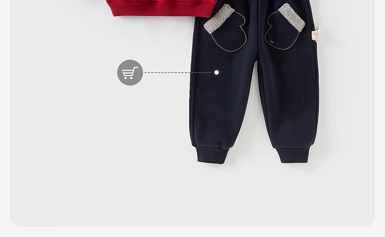 DAVE & BELLA Kids Red Fleece-Lined Sweater Boys Warm Winter Knit Pullover Girls New Year 5